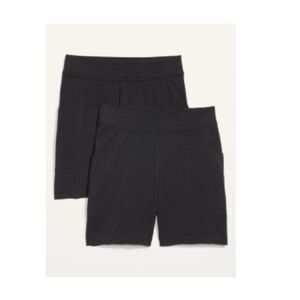 Old Navy High-Waisted Side-Pocket Slub-Knit Biker Shorts